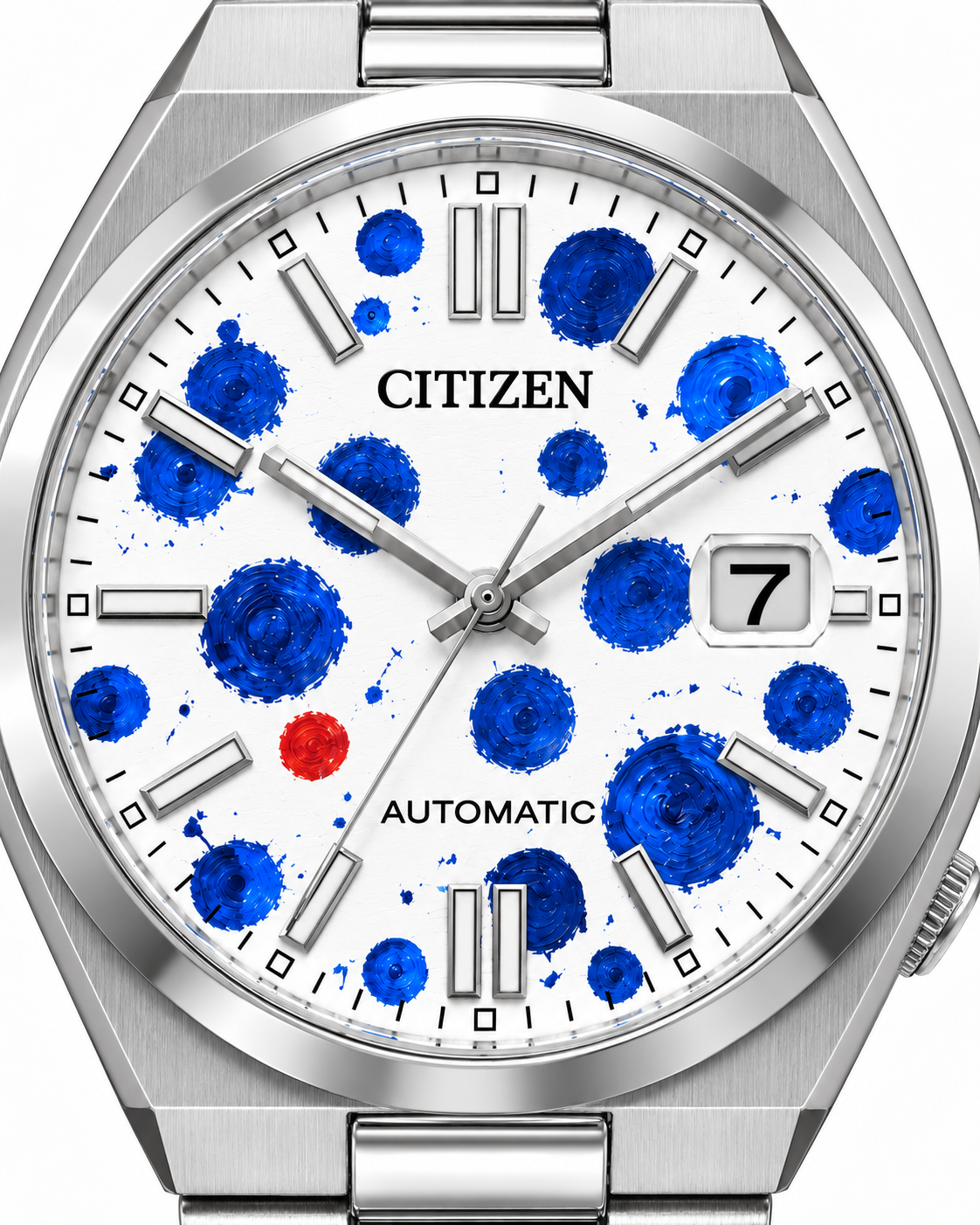 The Outlier — close-up dial detail